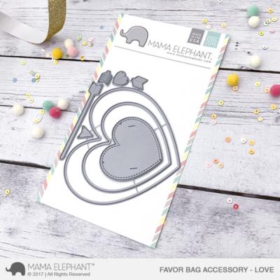 Mama Elephant Creative Cuts - Favor Bag Accessory - Love